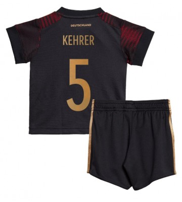 Niemcy Thilo Kehrer #5 Koszulka Wyjazdowych Dziecięca MŚ 2022 Krótki Rękaw (+ Krótkie spodenki)
